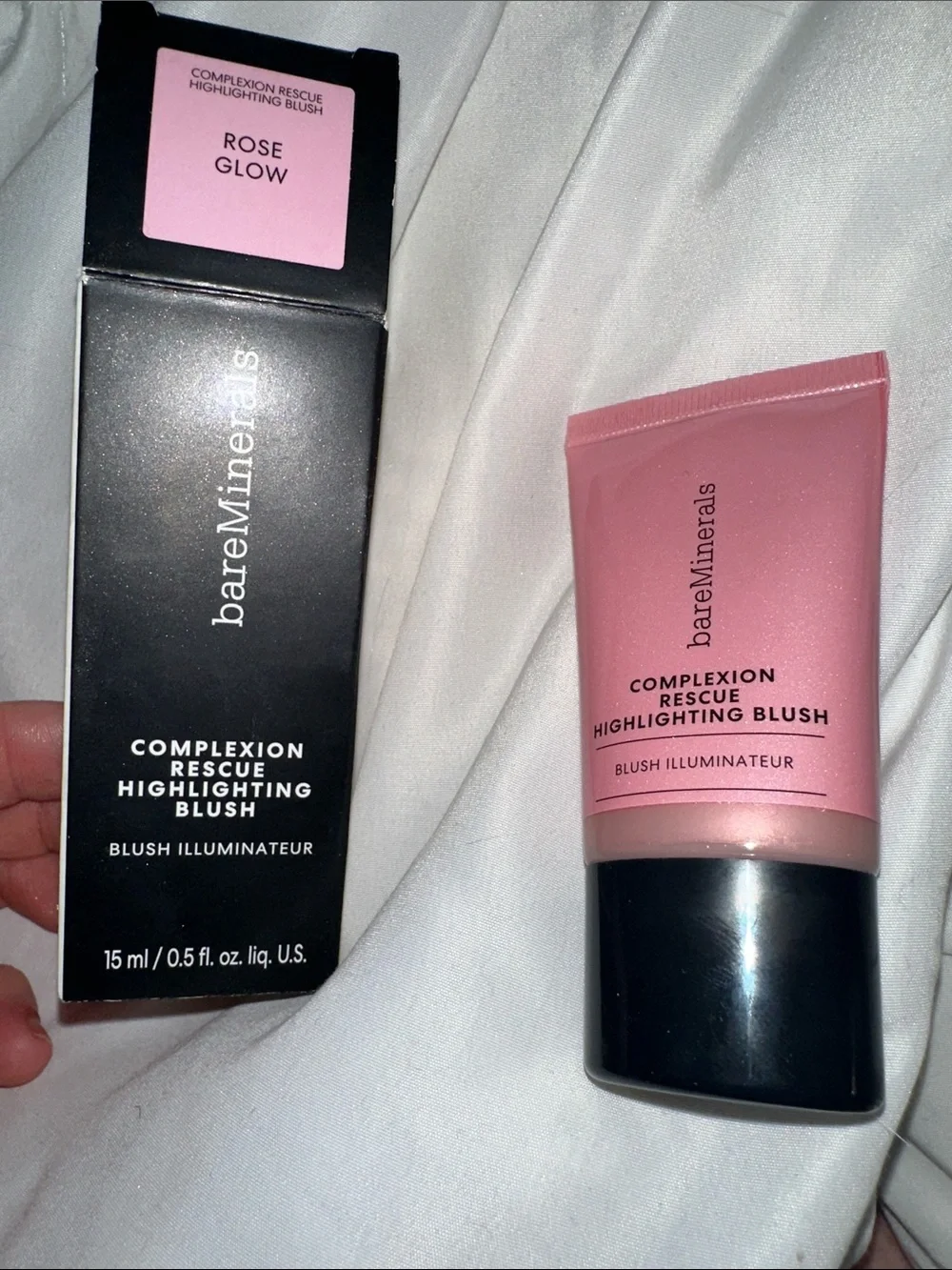 NIBbareMinerals Complexion Rescue Highlighting Blush — Light Pink rose gold 15 m